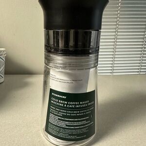 Starbucks Black and Clear Cold Brew Maker